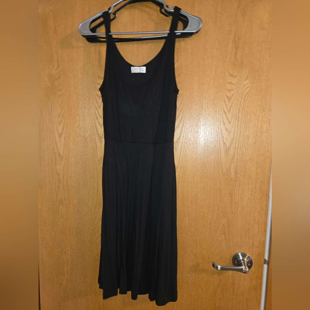 Maurices Black Sheath Midi Dress Scoop Neck Sleeveless